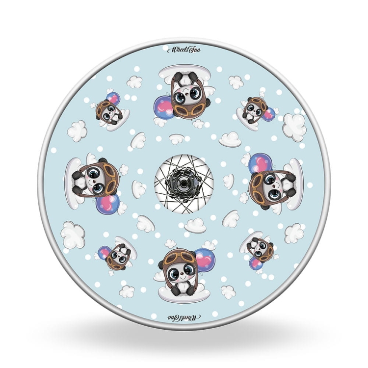 Speichenschutz Kleiner Panda mit Ballon