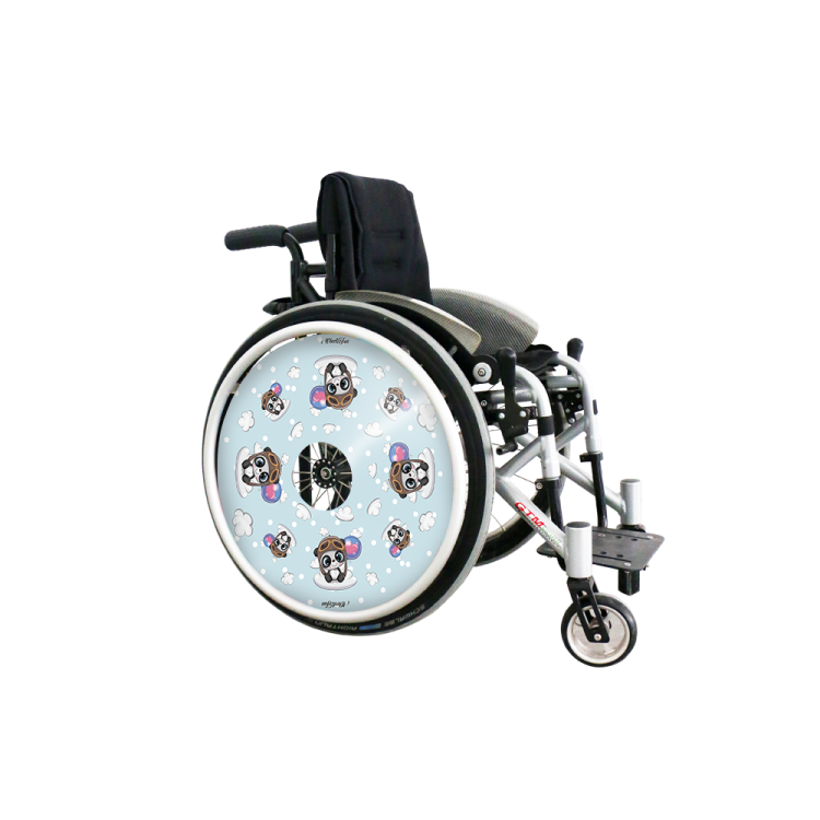 Speichenschutz Kleiner Panda mit Ballon