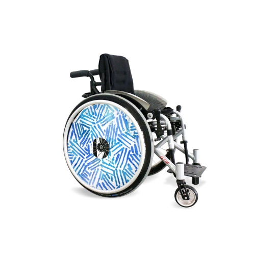 Speichenschutz Blaue Linien