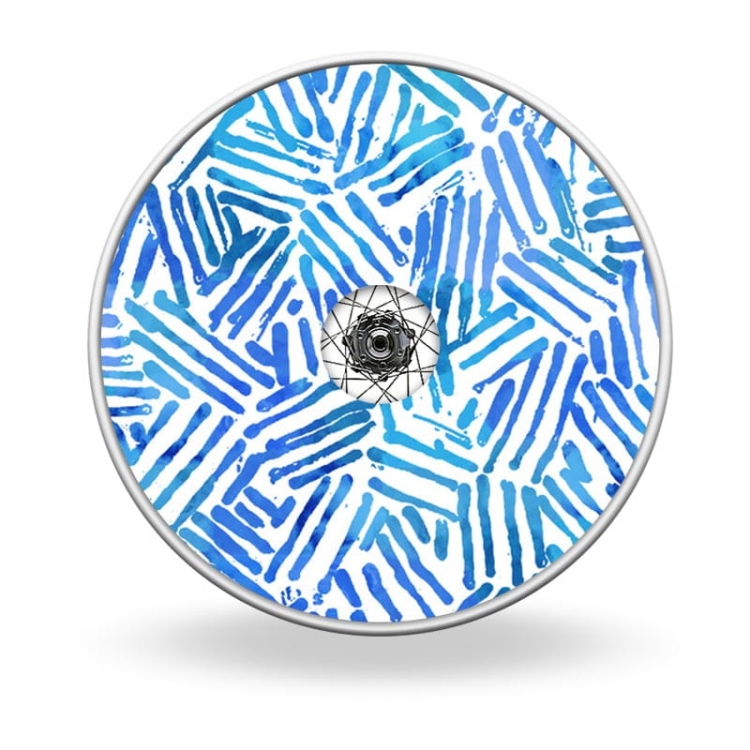 Speichenschutz Blaue Linien