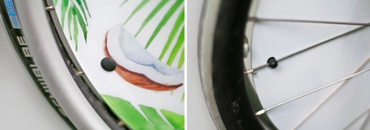 Montage des speichenschutzes mit clips